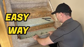 How To Remove Carpet From Stairs [upl. by Orrin]