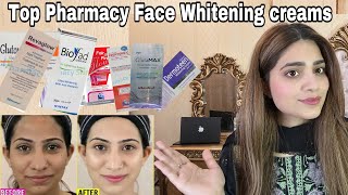 Top 10 Pharmacy Face Whitening Creams under Rs1000No side effectsmedicatedDetailes review by dr [upl. by Aidan]