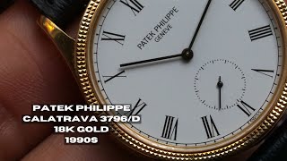 Patek Philippe Calatrava Ref 3796D 18k Gold 31mm 1990s [upl. by Jedlicka]