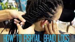 How to do a Fishtail Braid on LOCS [upl. by Card370]