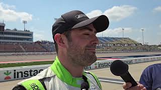 UDPB Jack Harvey details back pain following qualifying run at Iowa Speedway [upl. by Neetsyrk]