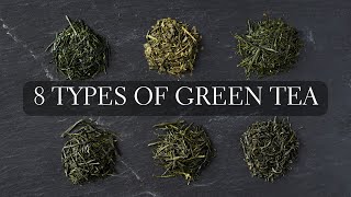 8 Types of Green Tea  Japanese tea like Matcha Sencha Gyokuro Hojicha Bancha Kukicha and more [upl. by Dulcinea987]