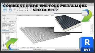 comment faire une tôle métallique sur Revit [upl. by Wynnie]