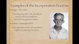 AP Gov Review Video 49 The Incorporation Doctrine [upl. by Winona]