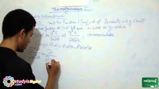 Thermodynamique 1 outils mathématiques Exercice1 part4 [upl. by Piggy788]