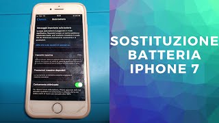 IPHONE 7 SOSTITUZIONE BATTERIA [upl. by Chun966]