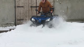 CF Moto 450L on snow [upl. by Roselia]