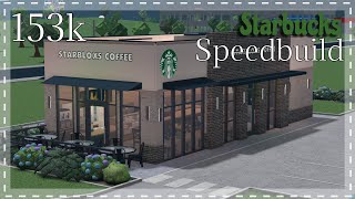 Starbucks Speedbuild Part 1 153k  Bloxburg [upl. by Oicaroh]