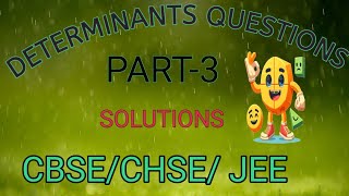 Determinants short questions part3  solutions  class 12th 2 science  SatyamjyotiTutor [upl. by Elmer]