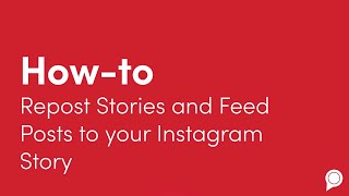 How to Repost Stories and Feed Posts to Your Instagram Story [upl. by Nylakcaj716]