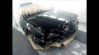 BMW painting with Nexa Autocolor solvent base code 303HB BODY 894 UHS clear [upl. by Kotta696]