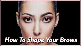 HOW YO SHAPE YOUR EYEBROWS  EASY WAY YO SHAPE YOUR EYEBROWS [upl. by Iem]