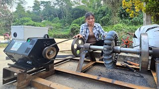 The girl made the base of the hydroelectric generator [upl. by Nerot]