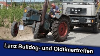 Lanz Bulldog und Oldtimertreffen  LocalEventclips [upl. by Akinal658]