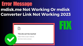 Mdisk link not opening  mdiskme not working  mdisk link not opening in chrome [upl. by Einwahs]