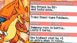 This New Rom Hack Gives Pokemon 4 Abilities [upl. by Eihcra]