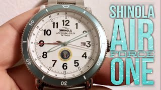 A rare Shinola Air Force One GMT Watch Review [upl. by Retxed]