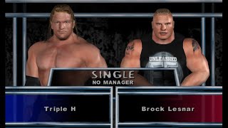 Triple H VS Brock lesnar of Here comes the pain PS 2 [upl. by Talanta877]