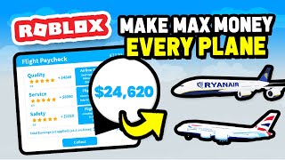 How To MAKE MAX MONEY in ANY PLANE in Cabin Crew Simulator Roblox [upl. by Benedicto]