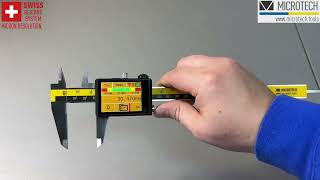 MICROTECH MICRON Computerized eForce caliper with Swiss reading system Wireless amp USB data output [upl. by Llorrac830]