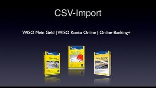 Buhl CSV Import in WISO Mein Geld  WISO Konto Online  OnlineBanking FullHD  1080p [upl. by Maire]