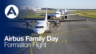 Airbus Family Day  Formation Flight [upl. by Dettmer]