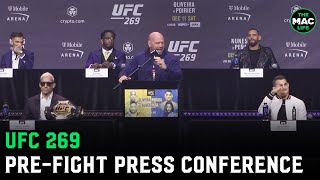 UFC 269 Poirier vs Oliveira PreFight Press Conference [upl. by Selfridge]