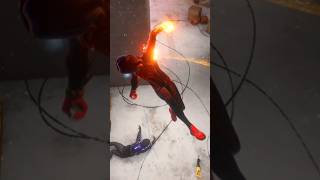 Marvel miles morales fighting scenespiderman spidermannowayhome spidermanmilesmorales gaming [upl. by Cudlip]