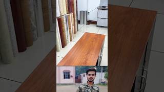 how to stick wallpaper for wall table wallpaper vinyl sheet part35 wooden [upl. by Essie]