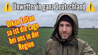 ⚠️ Orkan Zoltan wütet in Deutschland Unwetter Warnung für ganz Deutschland [upl. by Ellicott916]