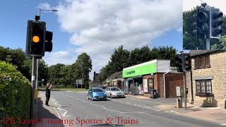 Lyneham  Unbranded Mellors  Microsense Pelican Crossing Traffic Lights Wiltshire [upl. by Aidnac]