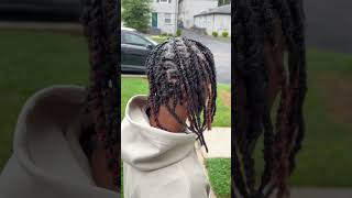 Two strand twist for the win 🩷 viral charlottenc braids locs [upl. by Elyk]