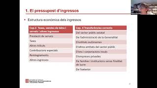 Jornada sobre conceptes bàsics del pressupost i les finances públiques Part 2 10022021 [upl. by Steffi]