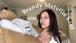 Big Brandy Melville haul  topssweats etc [upl. by Blaine]