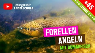 FORELLENANGELN am Bach mit Gummifisch 🥰🎣🙌 [upl. by Hanley533]