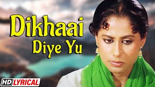 Dikhayi Diye Yun Ke Bekhud Kiya दिखाई दिए यूँ कि बेख़ुद किया  Bazaar  Lata Mangeshkar  HD Lyrical [upl. by Eniluap964]