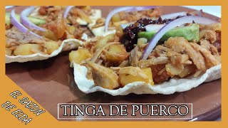 Tinga de Puerco Con Longaniza Receta Super Rica [upl. by Evadne589]