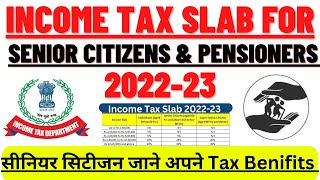 Income Tax Slab For Senior Citizens  सीनियर सिटिजन Tax Rules incometaxseniorCitizens itr [upl. by Danais]