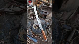 Making a sword from brake disc [upl. by Amlez]