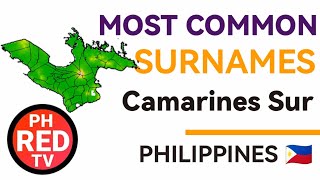 Camarines Sur most common surnames  PH RED TV [upl. by Akimik]