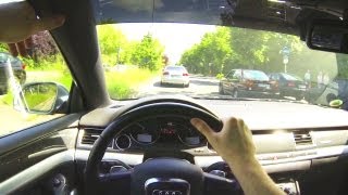 Audi S8 V10 POV Drive in the City  Driver View Onboard Acceleration 4E Quattro  No A8 W12 D3 [upl. by Lurlene]