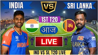 Live IND Vs SL Match Score  Live Cricket Match Today IND vs SL 1st T20 live 1st innings livescore [upl. by Aniwde]