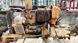 Restoration old shibaura tractor gearbox  Restore and repair shibaura plow transmission sd2200 [upl. by Nodnarbal]