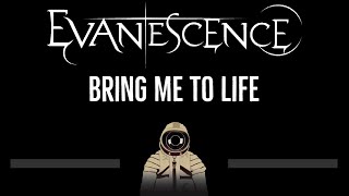 Evanescence • Bring Me to Life CC 🎤 Karaoke Instrumental Lyrics [upl. by Airdnazxela826]