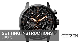 Citizen Watch Setting Instruction — U680 [upl. by Oek]