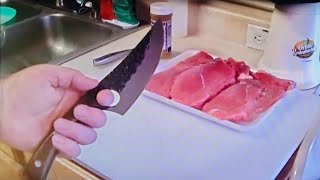 PURPLE DRAGON CHEF KNIFE REVIEW  FAJITAS amp ITALIAN VENISON SAUSAGE [upl. by Nerat749]