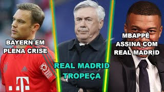 MBAPPÉ ASSINA COM REAL MADRID BAYERN EM PLENA CRISE NA BUNDESLIGA E Mais [upl. by Atsocal]