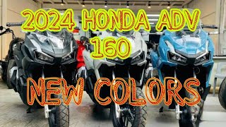 2024 HONDA ADV 160 NEW COLORS mairomotourvlog1976 [upl. by Dressel]