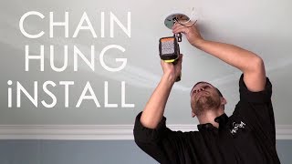 How to Install Chain Hung fixtures by Maxim Lighting [upl. by Abekam]