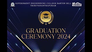 GOVT ENGINEERING COLLEGE BARTONHILL THIRUVANANTHAPURAM  GRADUATION CEREMONY 29112024 [upl. by Myrtice]